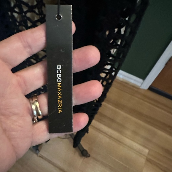 BCBGMaxAzria Black Crochet Cardigan - Picture 5 of 10